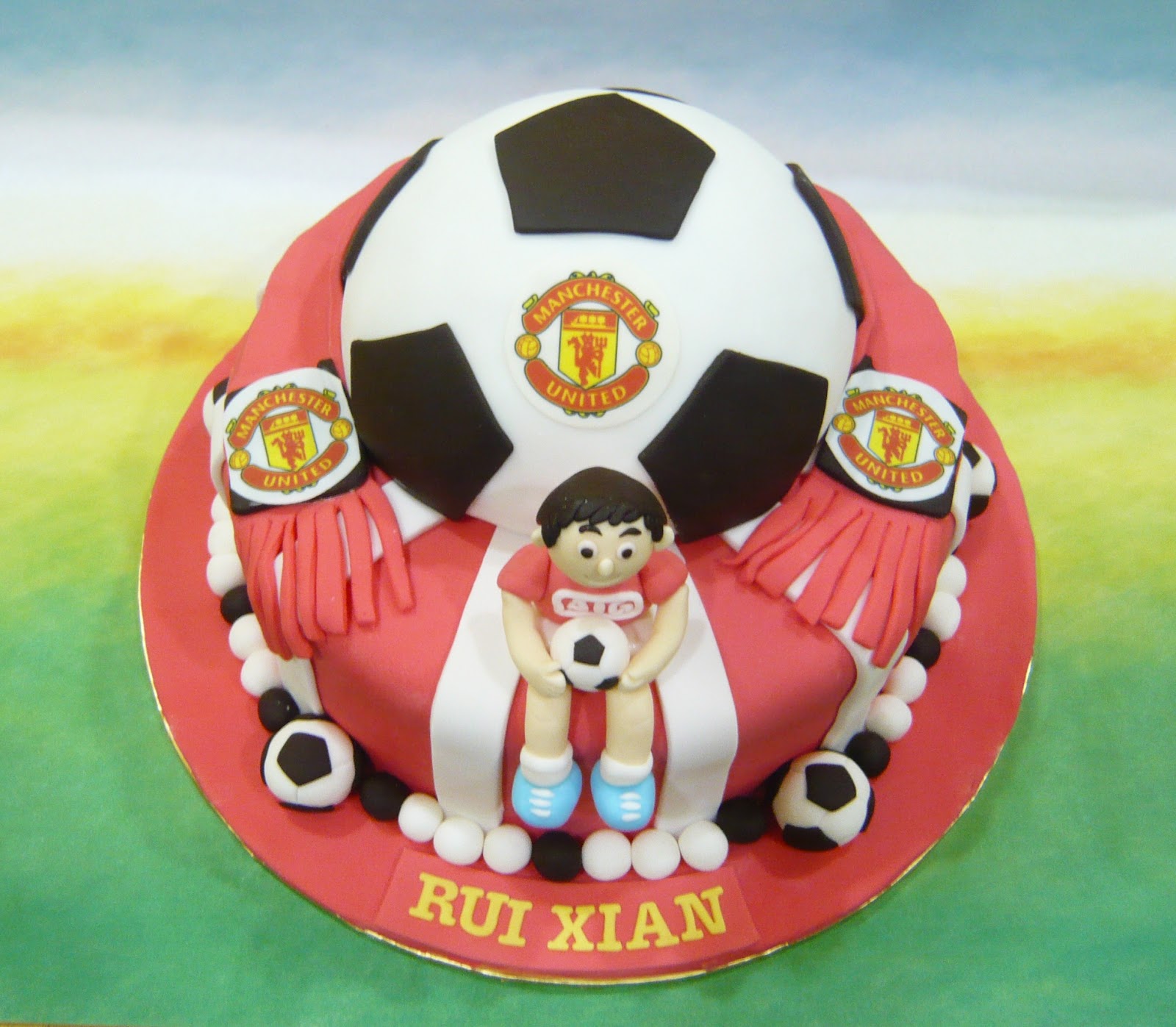 Jenn Cupcakes & Muffins: Manchester United themed Cake