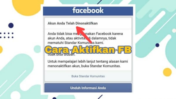 4 Cara Mengaktifkan Akun FB Yang Dinonaktifkan Tanpa KTP - Rynita.Com