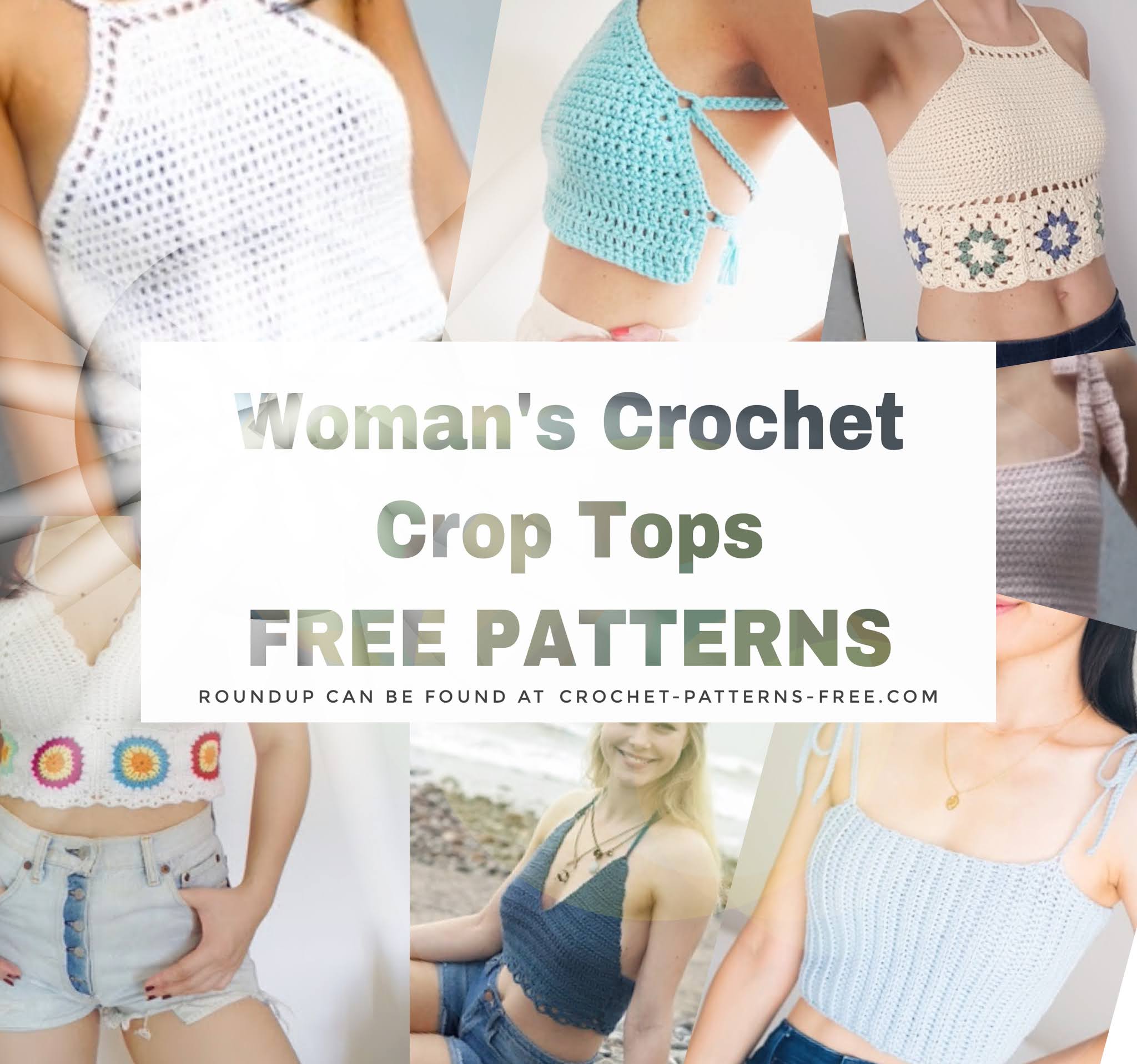 BEST Womans Crochet Crop Tops (FREE Crochet Patterns)