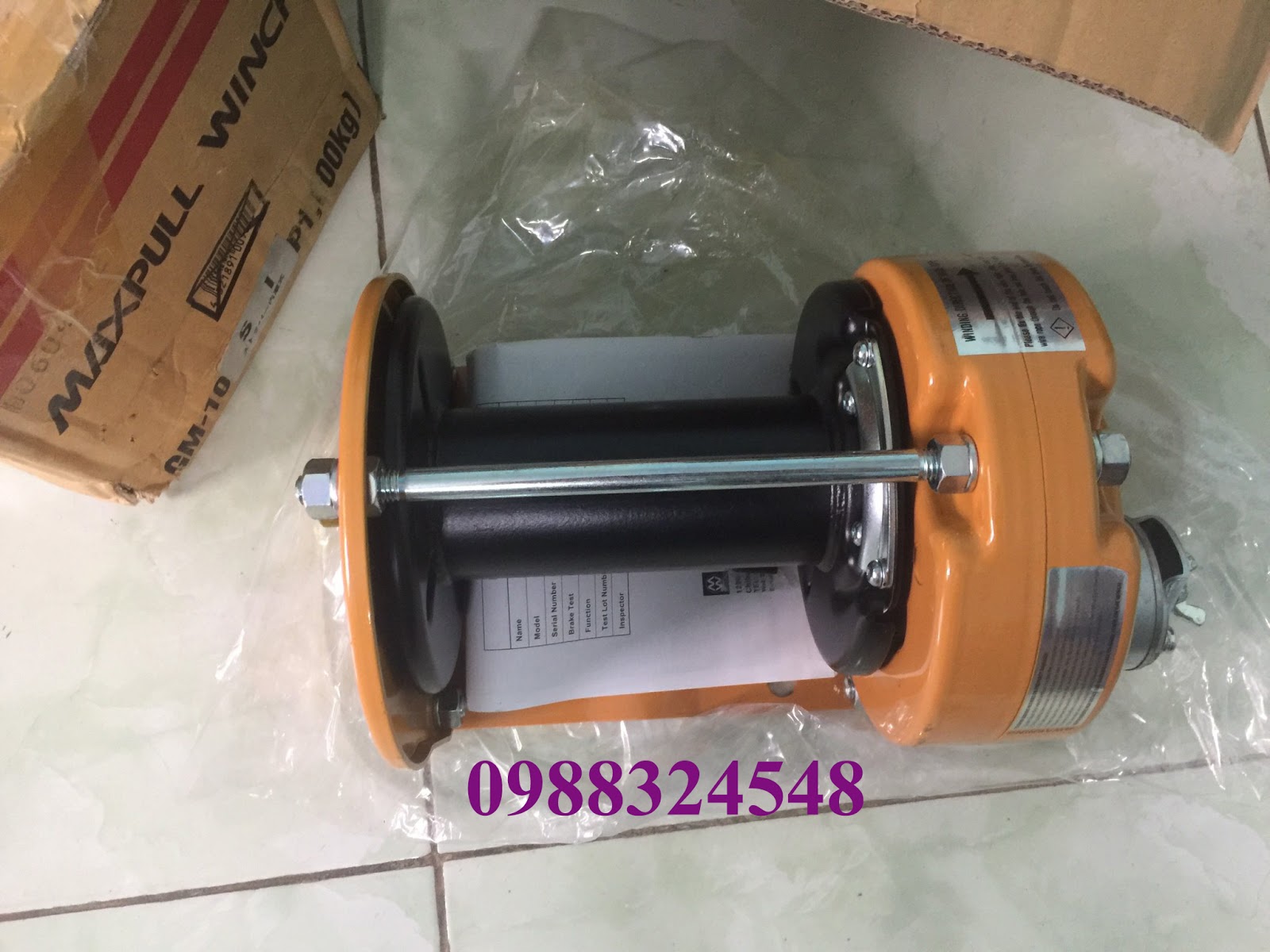 Tời quay tay Maxpull GM-10-SI 1 tấn