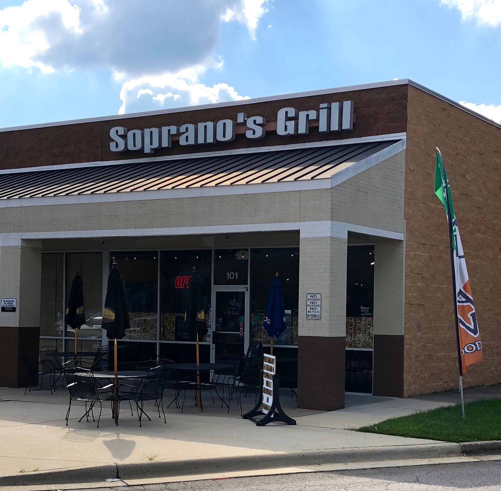 Soprano's Grill Restaurant Review Raleigh, NC Blue Skies for Me Please