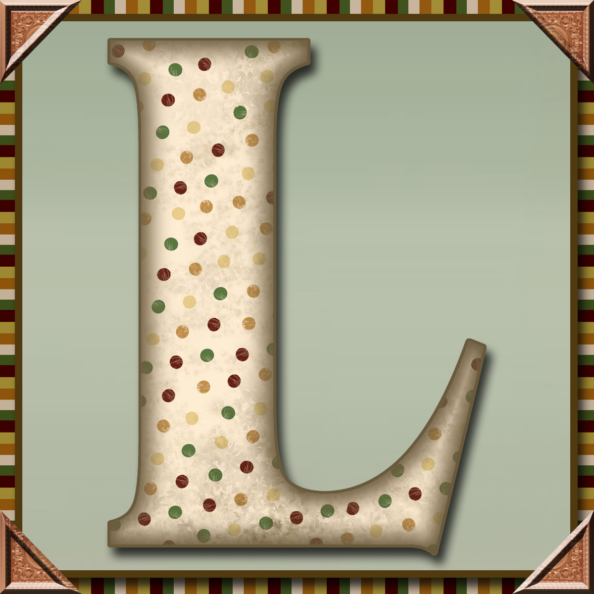 GRANNY ENCHANTED'S BLOG: Free Aged Tan Dots Digi Scrapbook Alphabet