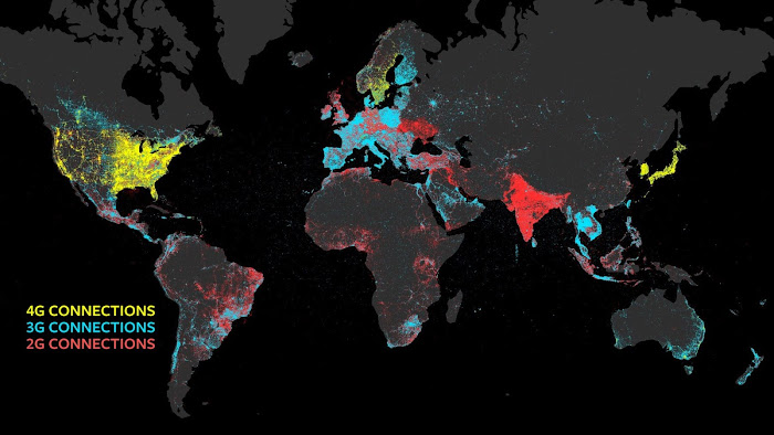 Facebook connectivity world map
