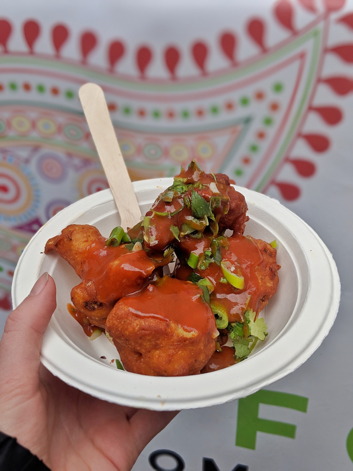 Vegan southern fried cauliflower from Paisley Food & Drink Festival