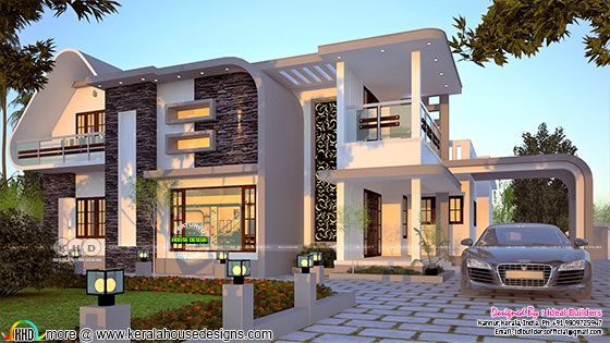 4 bedroom unique contemporary style house