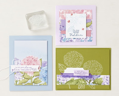 Stampin' Up! Hydrangea Hill Designer Paper Cards ~ Last Chance