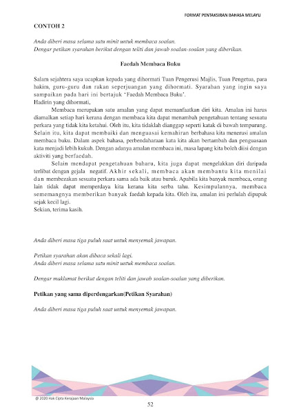 Spm Format Pentaksiran Bahasa Melayu Kod 1103 Sijil Pelajaran Malaysia Mulai 2021 Cikgu Share