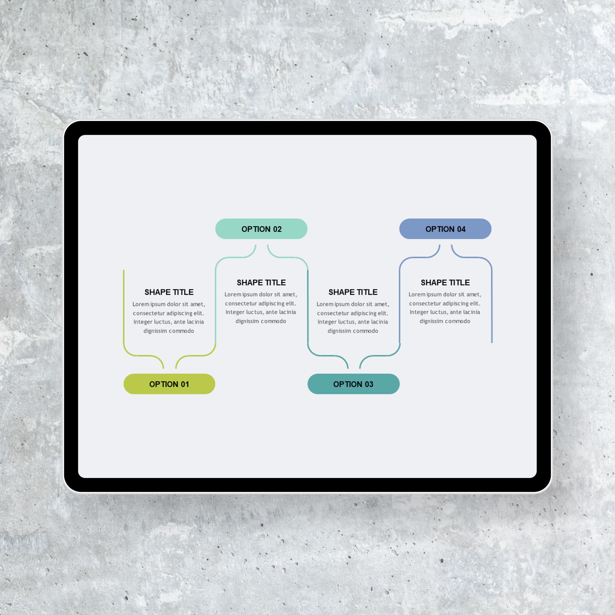 Round Corner Outline Wave PowerPoint Templates PowerPoint Free