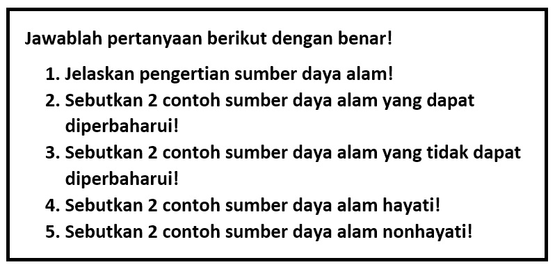 Sumber Daya Alam Sda Belajar Bersama Guru