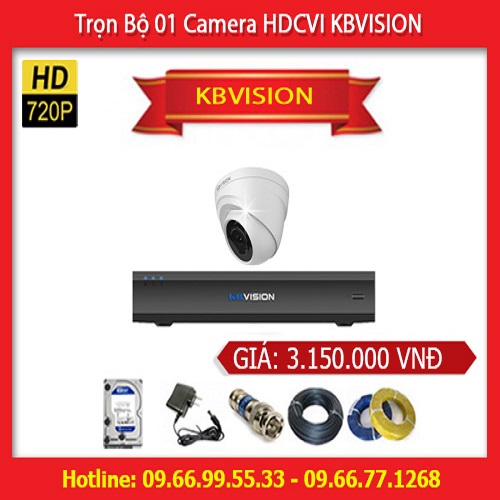 Trọn Bộ 01 Camera KBVISION KB-1004C (1.0MP)