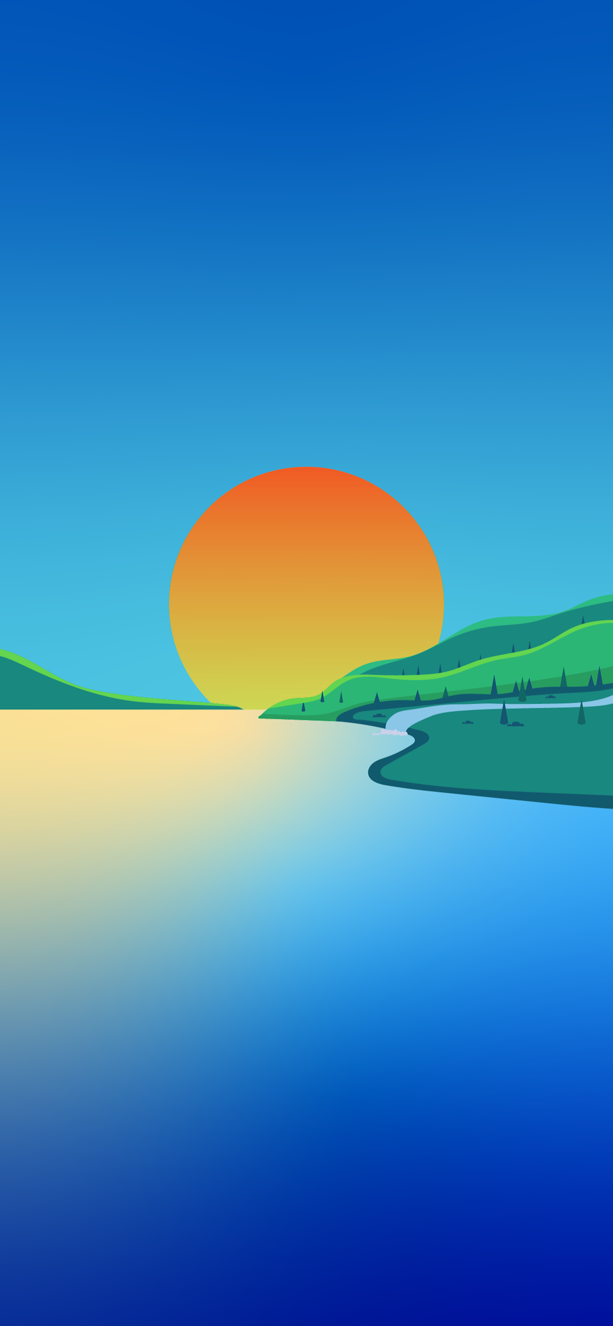 Day and night minimalist wallpapers