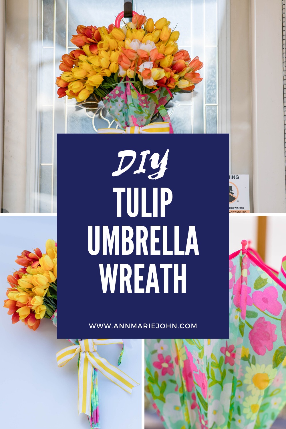 Tulip Umbrella Wreath Pinterest Image