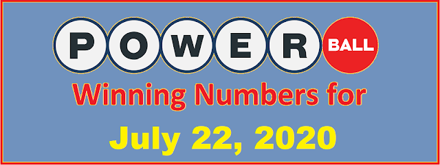 PowerBall Winning Numbers for Wednesday, July 22, 2020