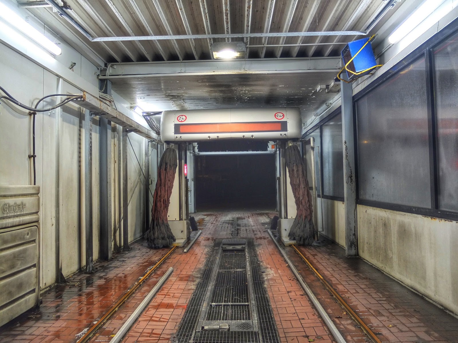 Recht kurz gefasst Waschstraße Aufschieben des automatisch