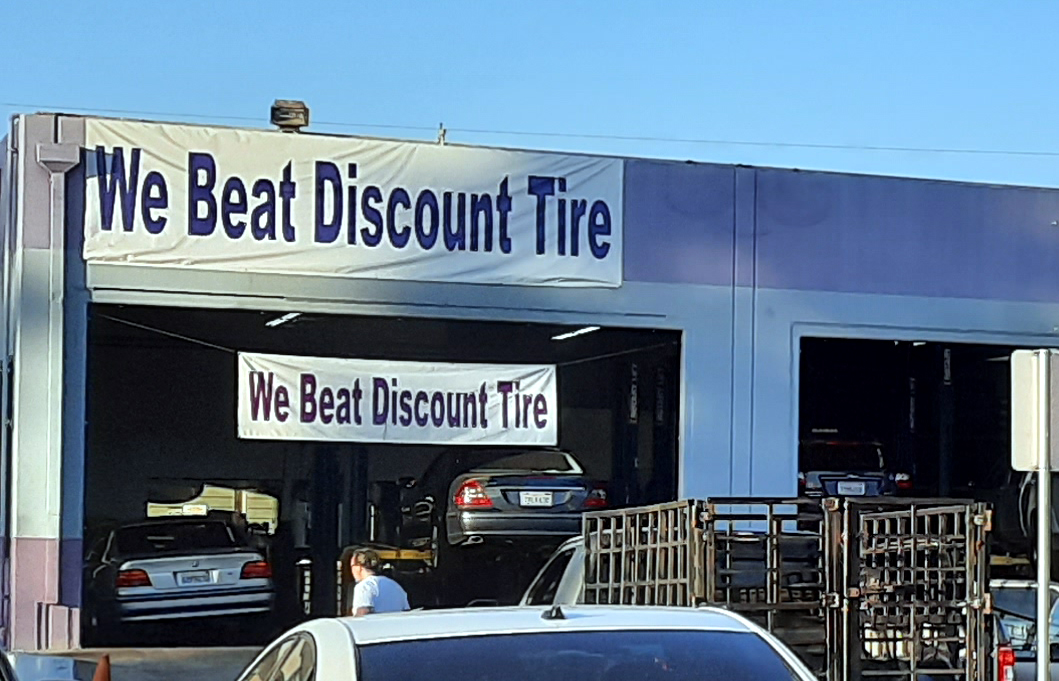 Just A Car Guy This is ballsy, Evans Tires is all up in Discount Tire's customer's faces with