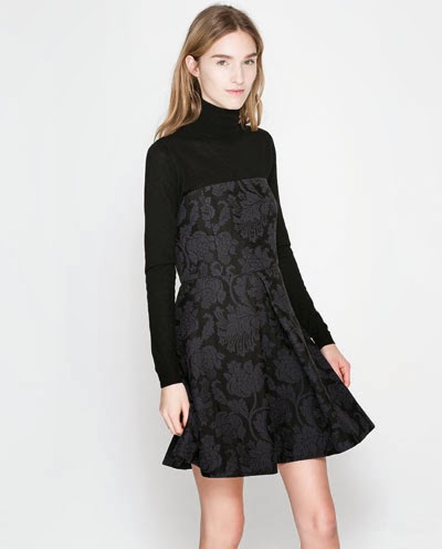 6 Moda: Zara Dresses2014 for women STRAPLESS BROCADE DRESS