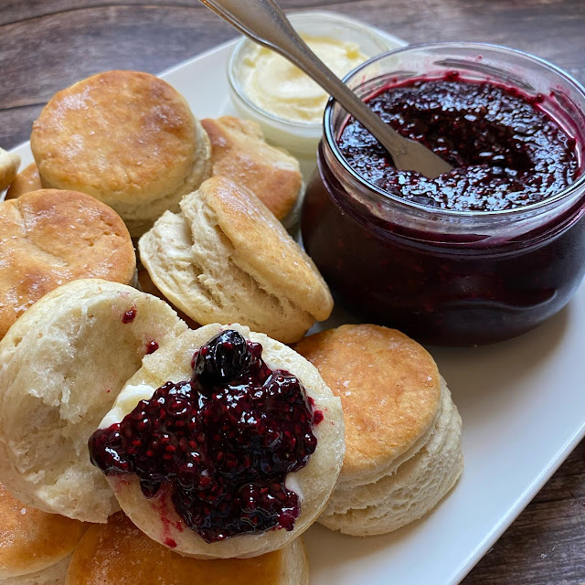 Summer Foraging Recipe ElderberryBlueberry Jam with Chia Seeds