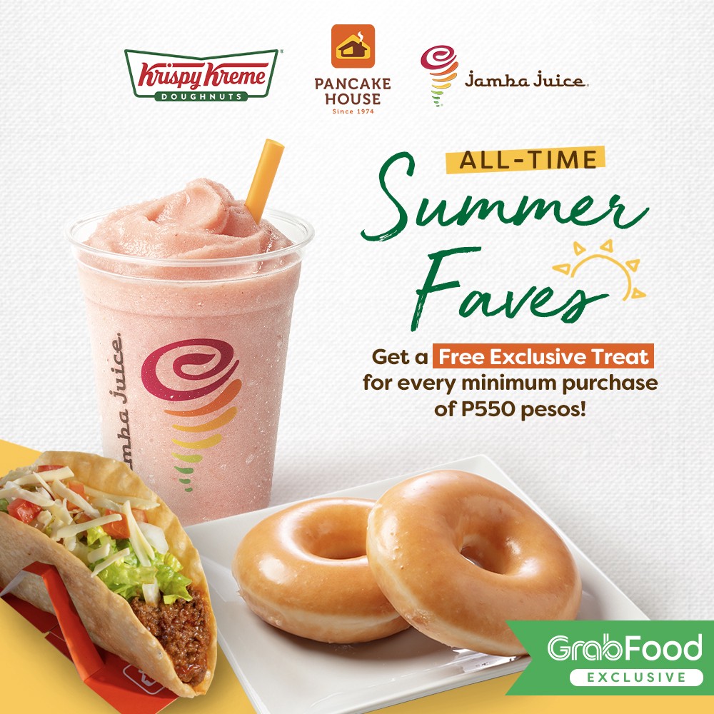 Manila Shopper Krispy Kreme, Pancake House, Jamba Juice x GrabFood