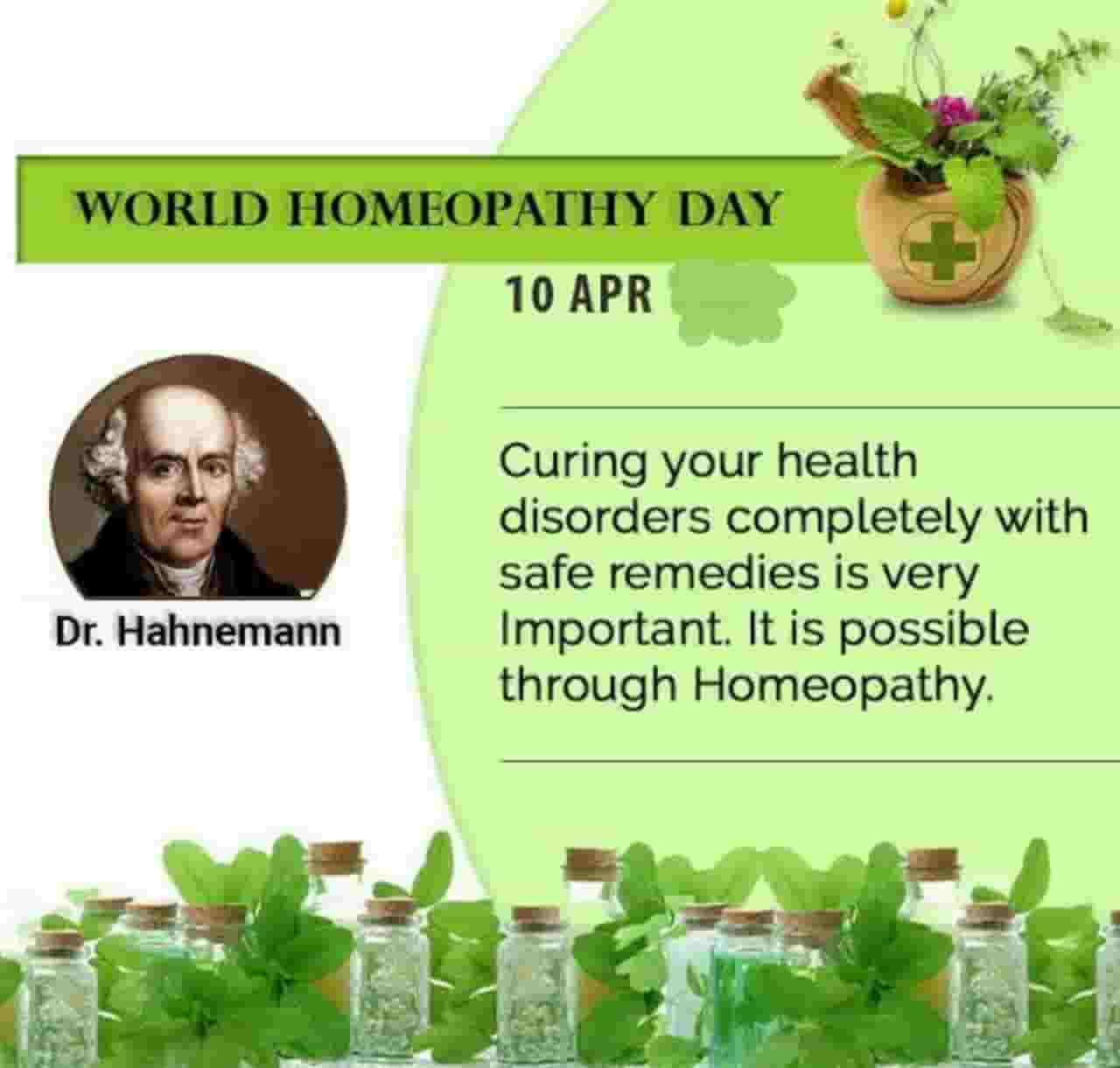 World Homeopathy Day - April 10