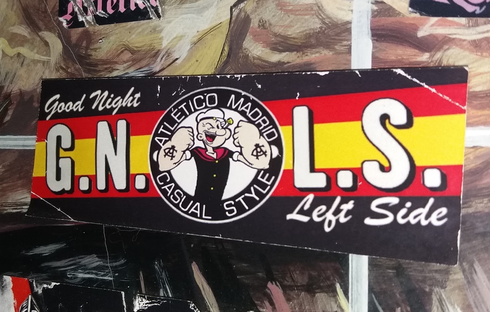 Pegatinas y Gradas Pegatina GOOD NIGHT LEFT SIDE ATLÉTICO MADRID CASUAL STYLE