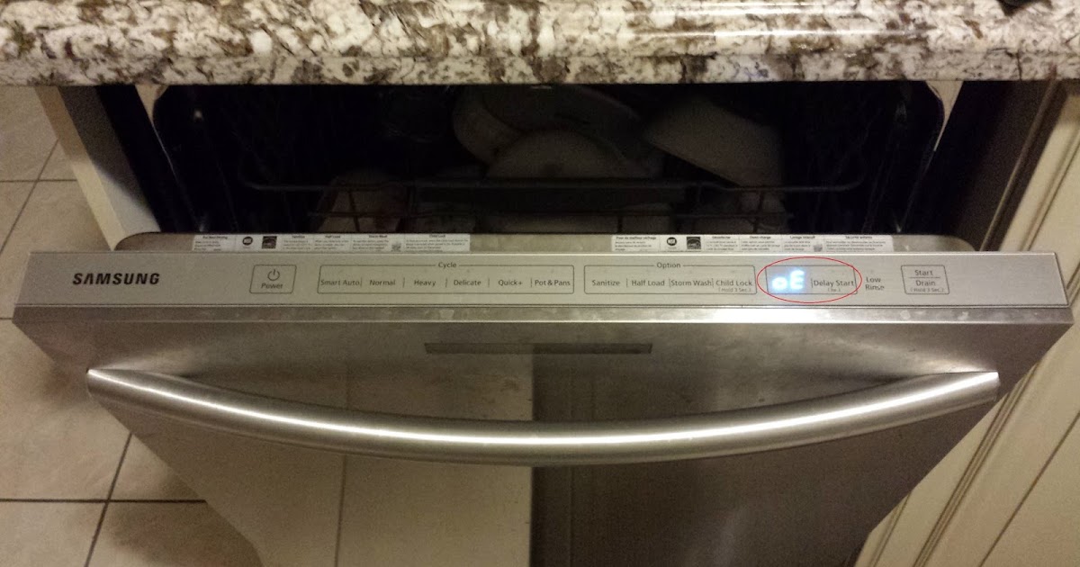 Bright Leap SAMSUNG Dishwasher Error Code "oE"