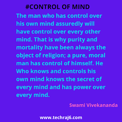 Control Of Mind Quotes By Swami Vivekananda