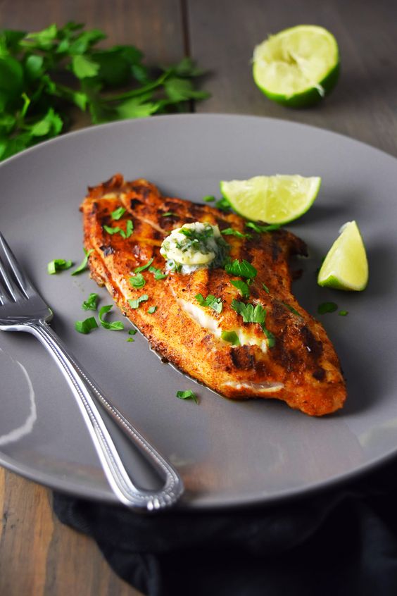 Grilled Blackened Catfish with CilantroLime Butter Recipe Delicious Vegan Keto Recipes For