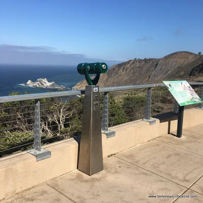 observation scope on Devil's Slide Trail in Pacifica, California