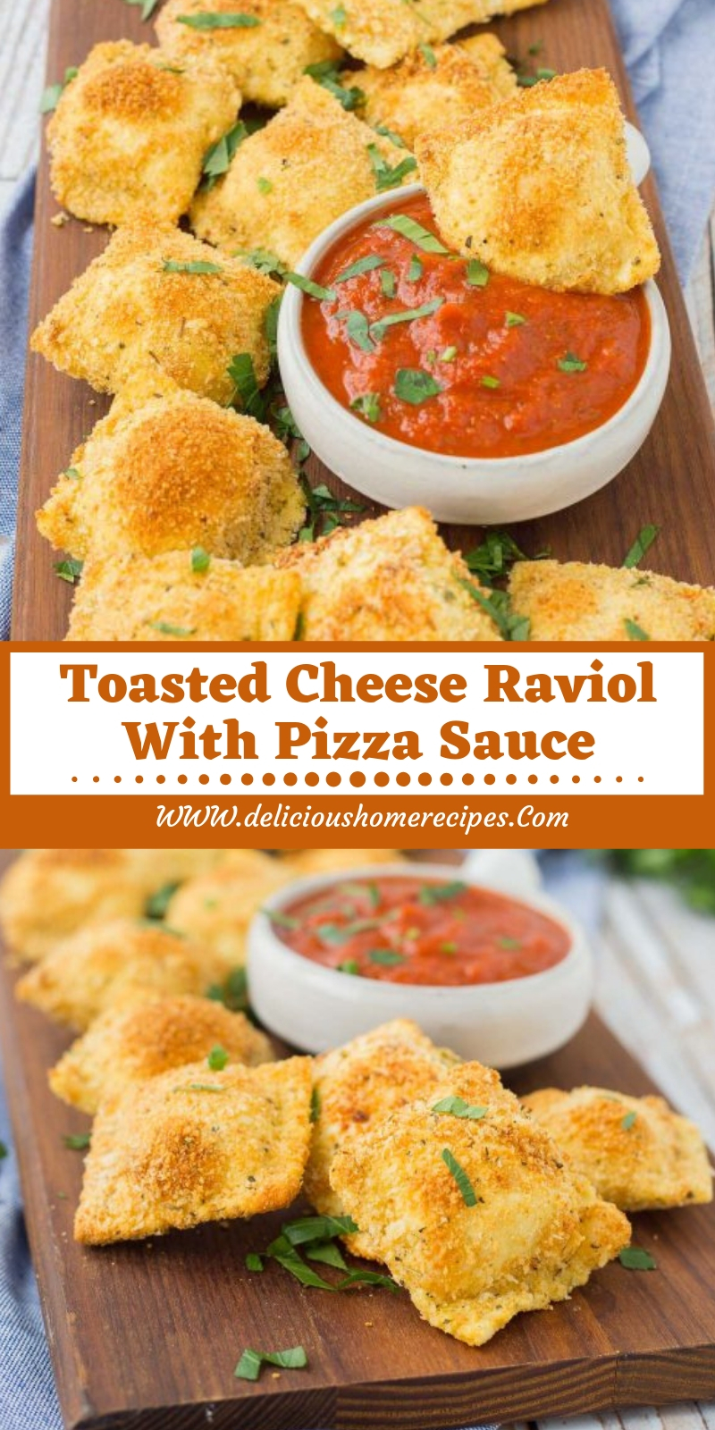 Toasted Cheese Raviol With Pizza Sauce - Bitbuzz Up
