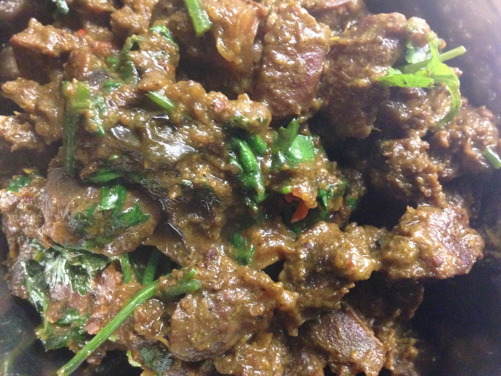 Masala Chicken Giblet Curry