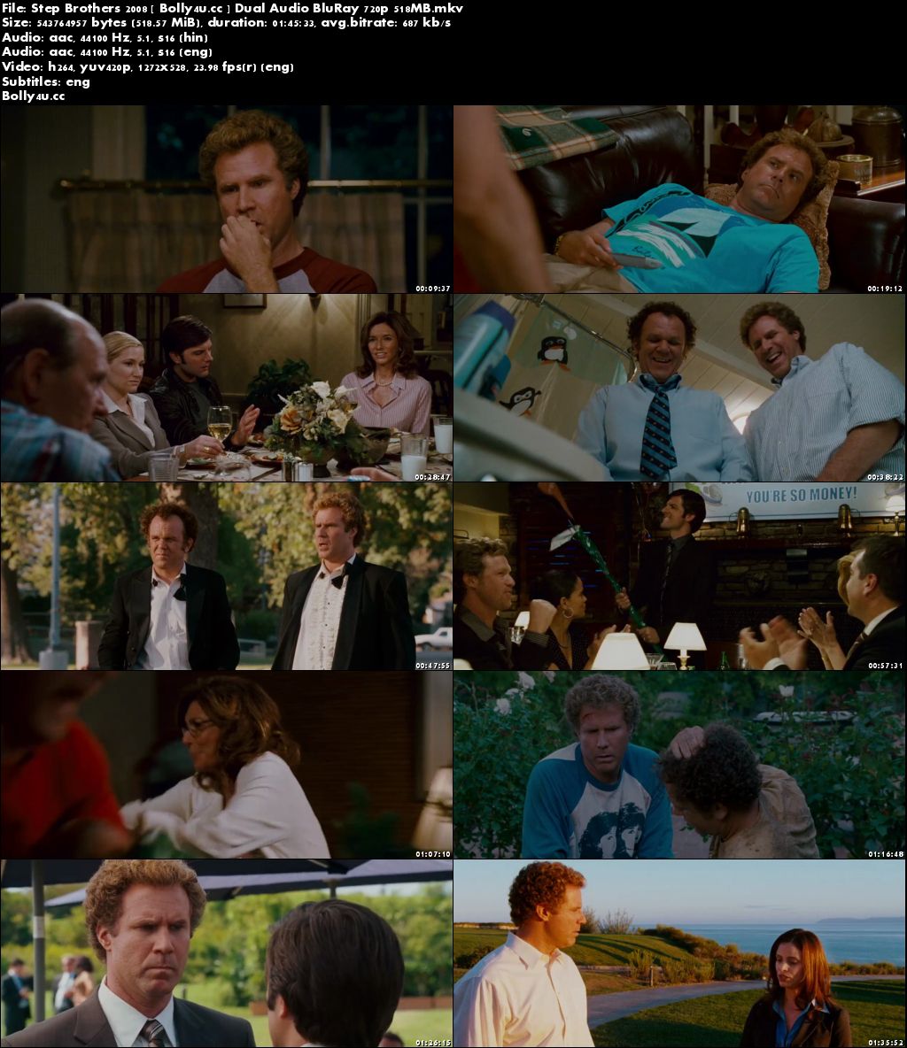 Step Brothers 2008 BluRay 500MB Hindi Dual Audio 720p Download