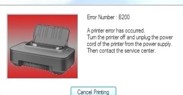Info Cara Terbaru Mengatasi Error B200 Di Printer Canon Ip2770
