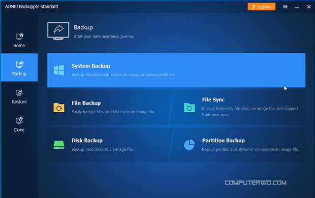 Aomei backup - نسخ إحتياطي