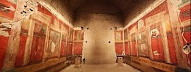 Frescoes adorning the walls of what is accepted to have been the villa Augustus built for himself on Rome's Palatine Hill