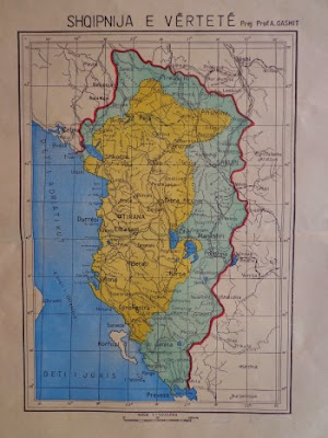 Zbulohet Harta e Shqipërisë së Madhe nga Arkivi i Shtetit