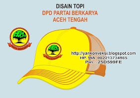 TOPI PESANAN PARTAI BERKARYA SAMARINDA KALTIM