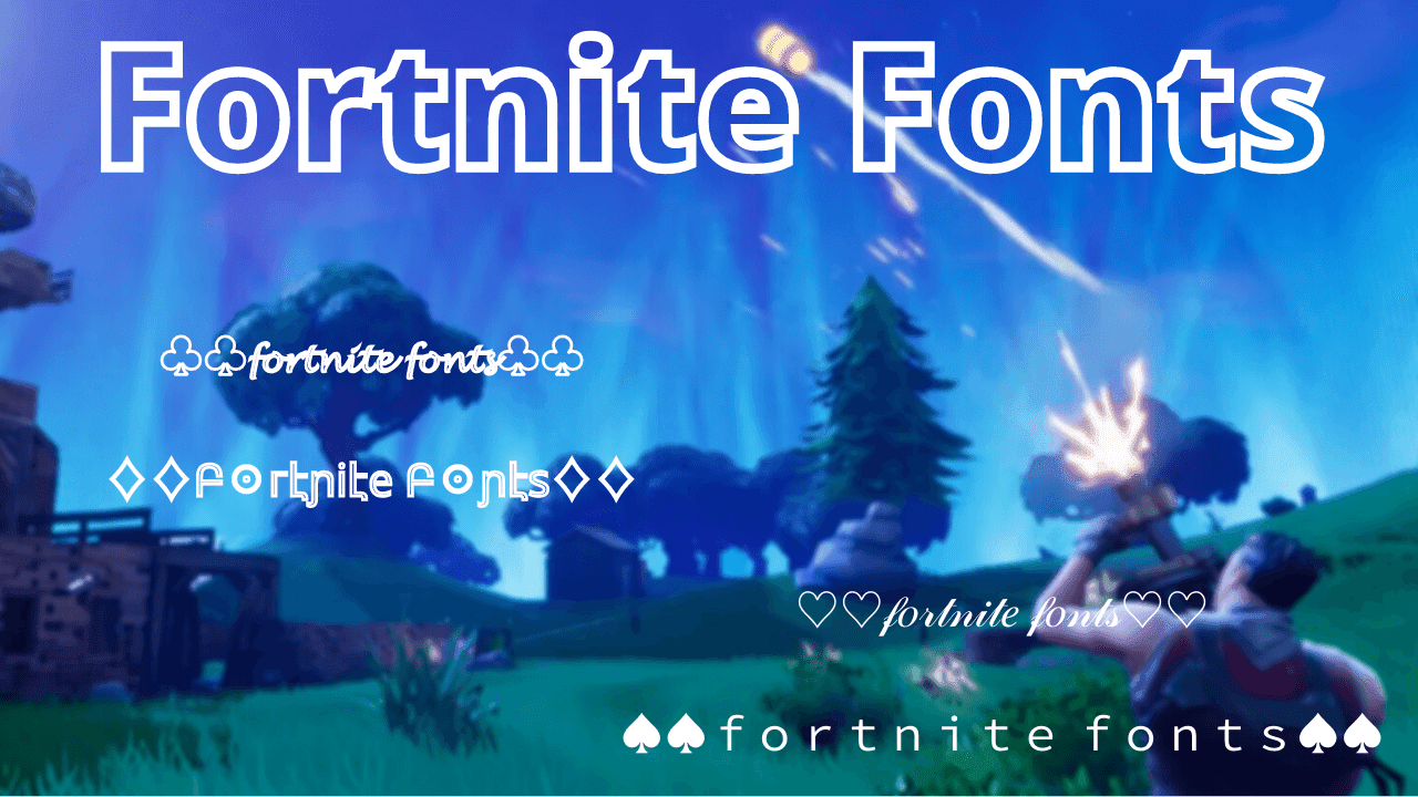 fortnite fonts