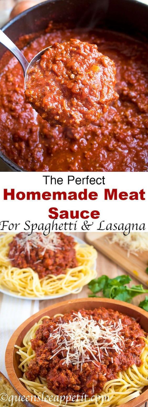 The Perfect Homemade Meat Sauce dessert recipes diabetics