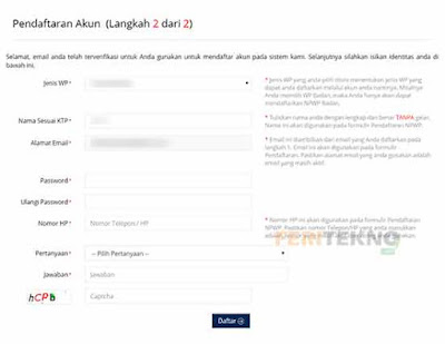 cara membuat npwp online 5