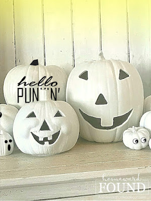 fall,pumpkins,neutrals,farmhouse style,just for fun,Halloween,DIY,diy decorating,crafting,crafting with kids,dollar store crafts,seasonal,fall home decor,pumpkin decorating,decorating pumpkins,easy no-carve pumpkin decorating,pumpkin decorating for kids, stickers, dollar store stickers.