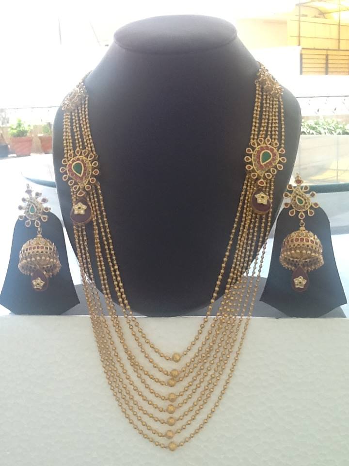 Collection of Designer Gold Neck Pieces