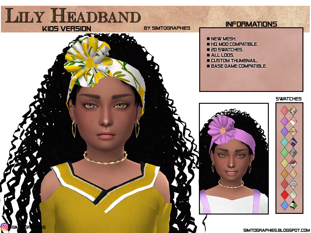 Lily Bodysuit & Headband- NEW MESH - Simtographies