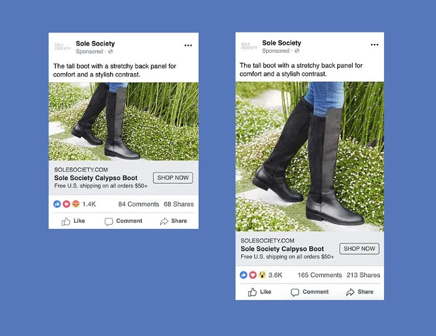 Defaulting to Flexible Image Aspect Ratio for Image Link Ads on Facebook