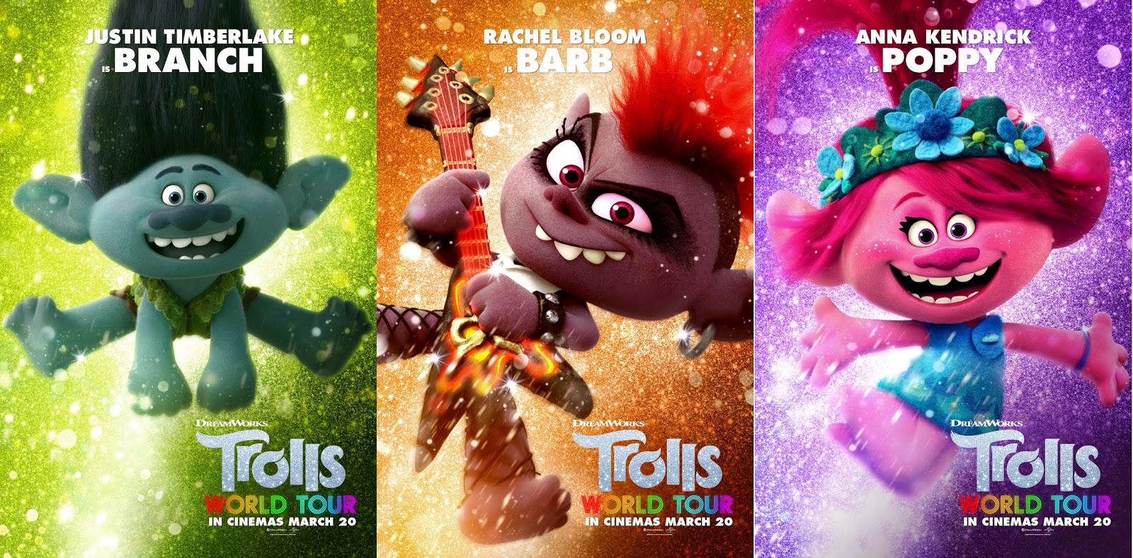 Trolls World Tour Characters Posters Legsly