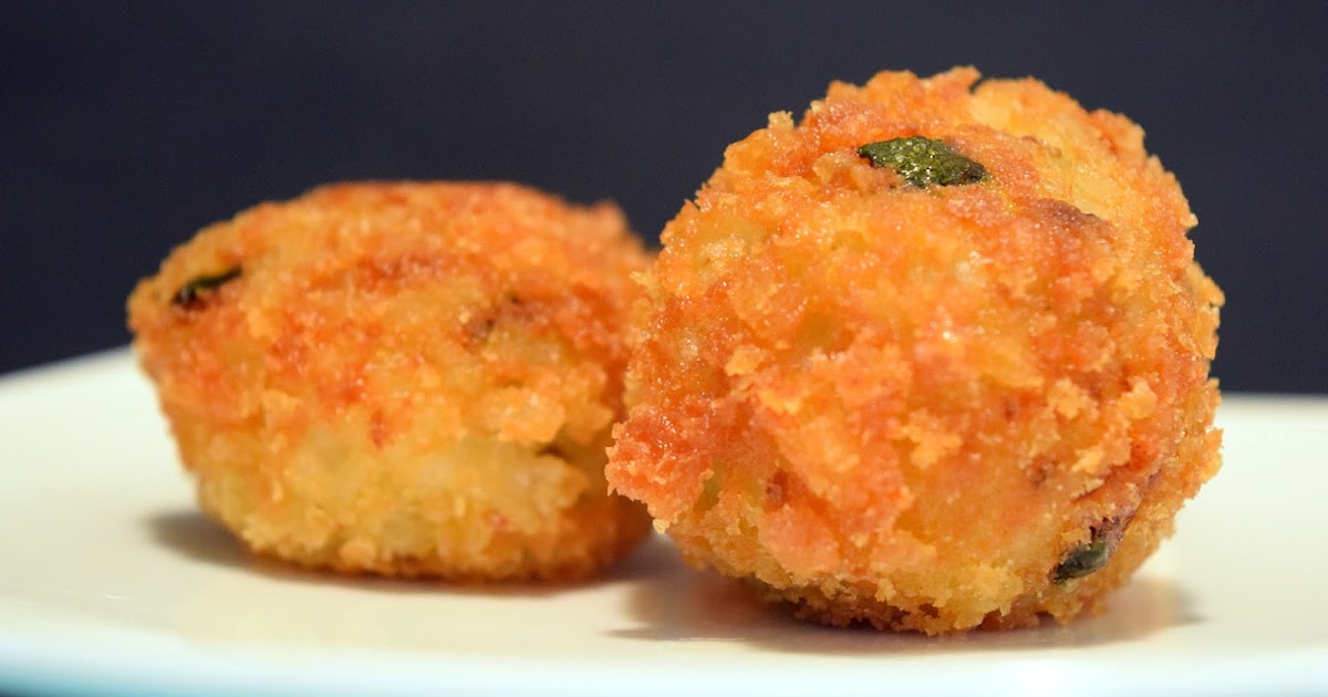 The Joyous Kitchen Roasted Zucchini & Parmesan Arancini (fried rice balls)