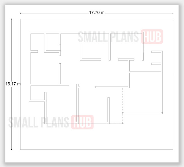 1623 Sq.ft. 3 Bedroom Single Floor plan and Elevation
