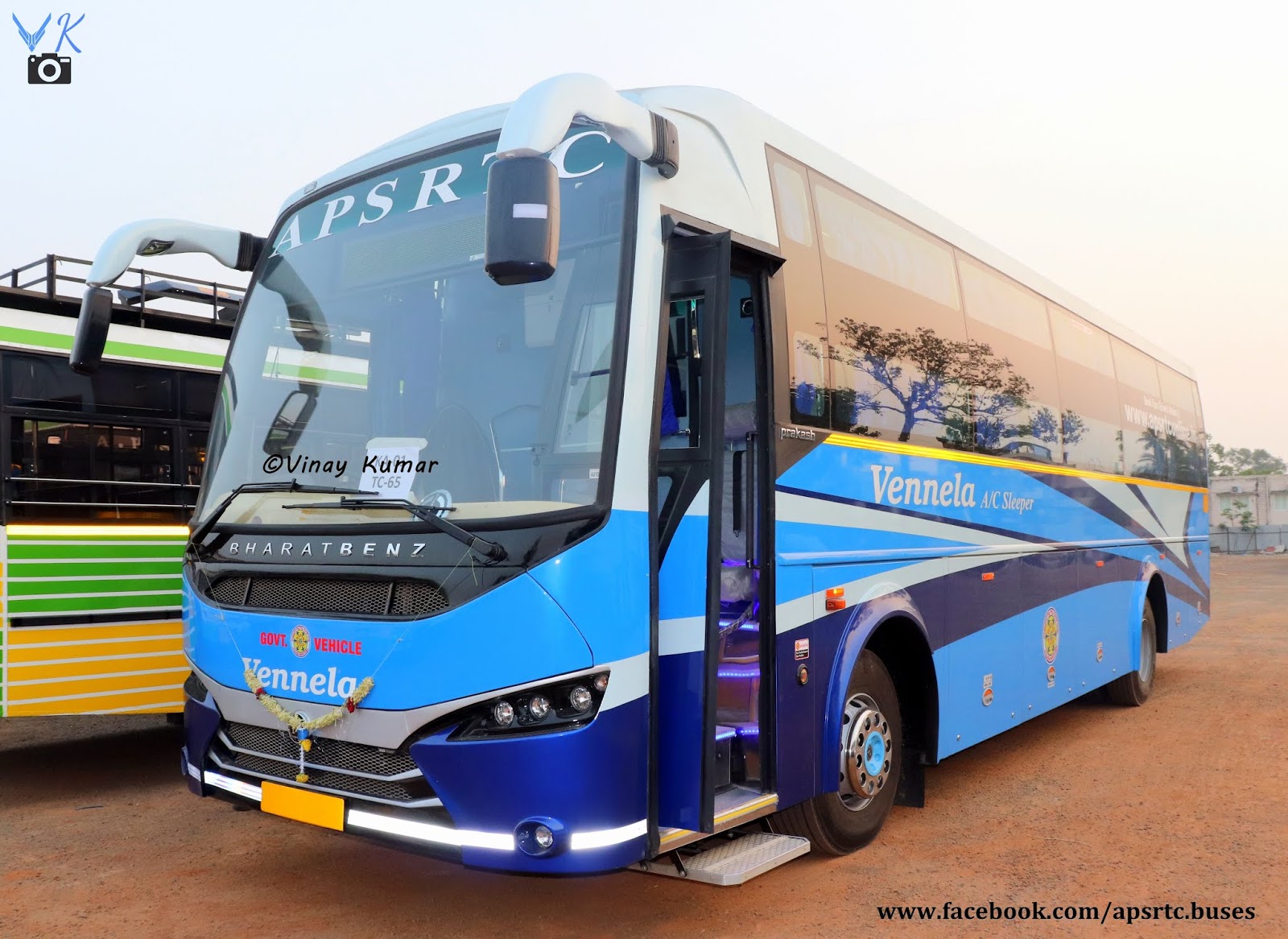 APSRTC NEW VENNELA AC SLEEPER BHARAT BENZ BUS