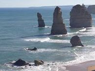 The 12 apostles are a rock formation along the Victorian coastline between Cape Otway and Warrnambool