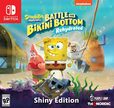 Spongebob Squarepants Battle For Bikini Bottom Rehydrated Game Cover Switch Shiny Edition