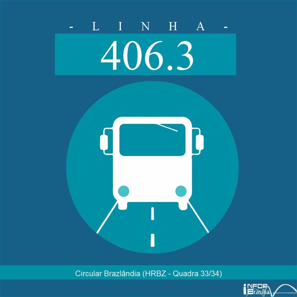Horário de ônibus e itinerário 406.3 - Circular Brazlândia (HRBZ - Quadra 33/34)